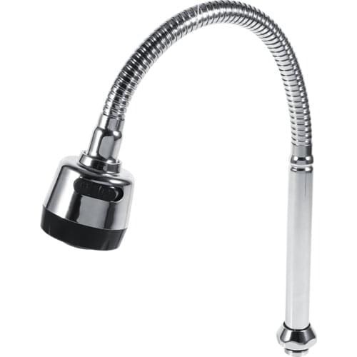 304 Stainless Steel Swivel Spout Kitchen Sink Faucet Pipe Fittings 360 Degree Rotating Single Handle Connection