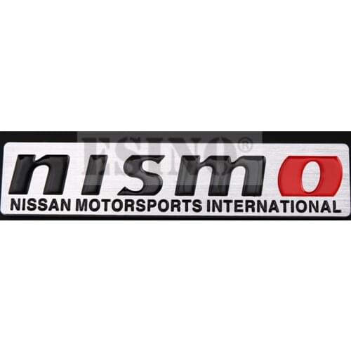 10 x Newest 3D Aluminium Alloy Car Emblem For Nismo Car Accessories Adhesive Car Logo Car Styling Badge
