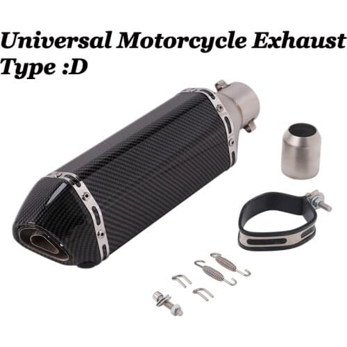 51mm Left and Right Motorcycle Exhaust muffler escape moto Exhaust Systems db killer silencer exhaust for z1000 MT09 msx125 MT07