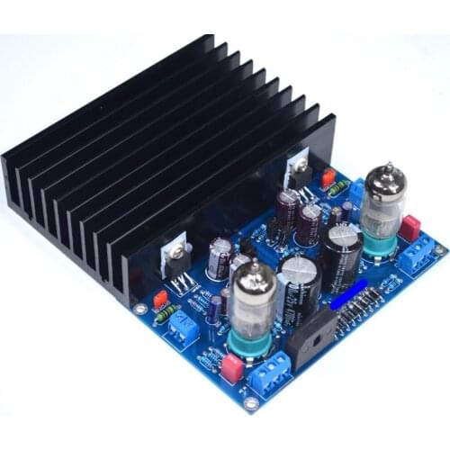 6J1 LM1875 Fever Grade HiFi Tube Amplifier Board Finished Board 20W*2 With Heat Sink