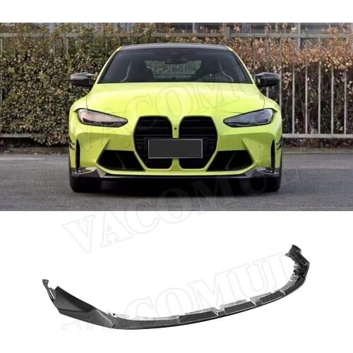 Dry Carbon Fiber Car Front Bumper Splitter Lip Body Kit Spoiler Diffuser Lip For BMW 3 Series 4 Series G80 G82 G83 M3 M4 2021