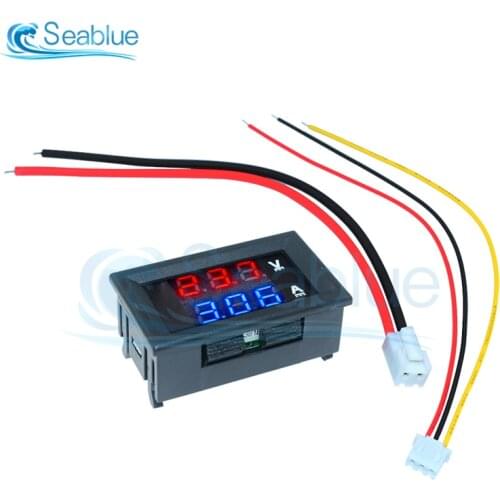 DC 0-100V 10A 50A 100A LED Digital Voltmeter Ammeter Car Motocycle Voltage Current Meter Volt Detector Tester Monitor Panel