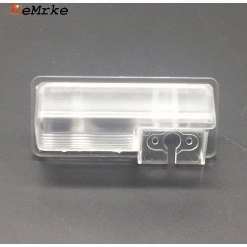 EEMRKE Car Rear view Camera Bracket Mount License Plate Lights Housing for Geely Englon SC7