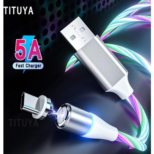 Magnetic Charger Micro USB Type C Cable 5A Qucik Charging For iPhone 11 12 Pro Samsung Xiaomi Huawei Usb C Phone Cable Cord Wire