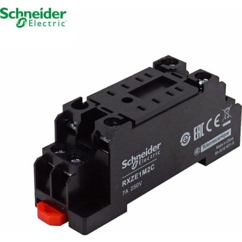 Schneider Electric RXZE1M2C base intermediate relay base 8 feet Pin 7A 250V with RXM2 series small relay base original export