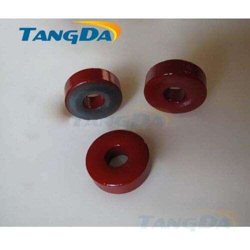 Tangda Iron powder cores T72-2 OD*ID*HT 18.5*7*7 mm 12.8nH/N2 10uo Iron dust core Ferrite Toroid Core Coating Red gray