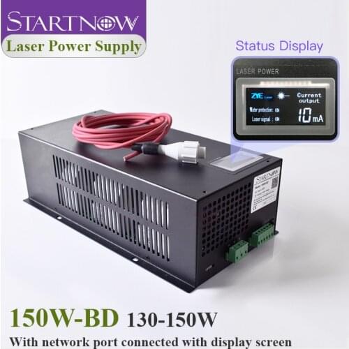 Startnow 150W-BD CO2 150W Laser Power Supply 130W With Display Screen MYJG-150 220V 110V For Laser Device Cutter Equipment Parts