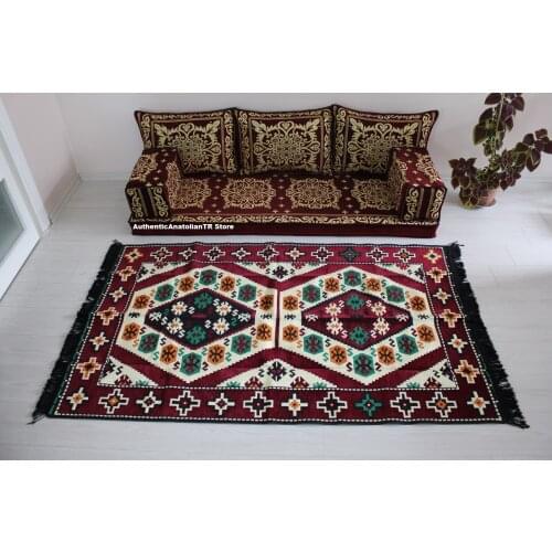 Outdoor Floor Seating, Arab Seat Oriental Patterns, Ottoman Table, Hookah Sofa, Carpet, Sofa, oriental pattern, Ottoman mas