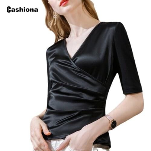 Plus size 3xl Women Elegant Leisure Casual T-shirt Fashion Criss-cross Tops Loose Womens Clothing 2021 Summer Tees shirt Femme