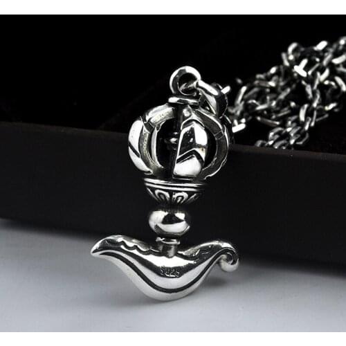 Emith Fla 925 Sterling Silver Charms National Style Vintage Bracelet Pendant DIY Jewelry Gifts Men/Women