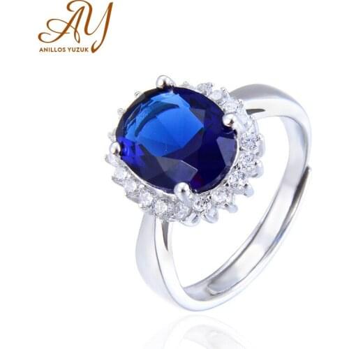 Anillos Yuzuk High-quality Sapphire Gemstone Ring For Women Wedding Engagement Jewelry 925 Sterling Silver Fine Jewelry Gifts
