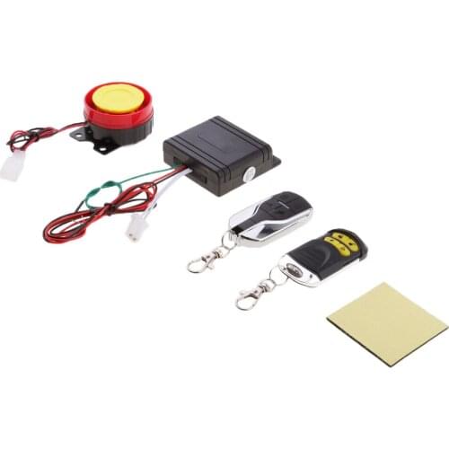 12V Motorcycle Anti-theft Alarm Security Remote Control 125db Waterproof Keyless