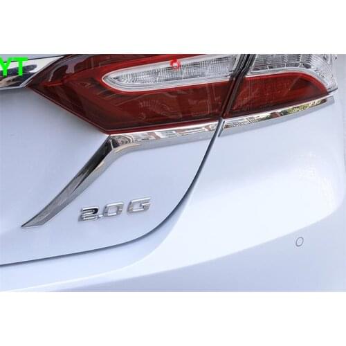 4pcs/lot Auto Rear Light Trim For TOYOTA Camry 2018 car Tail Light Trim Abs Chrome accessories