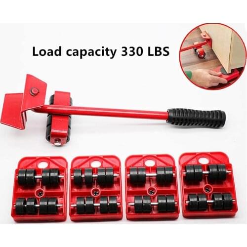 4pcs Moves Furniture Tool Transport Shifter Moving Wheel Slider Remover Roller Moving Tools Heavy Easily Lift Heavy Objects