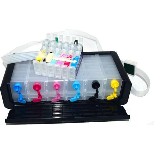6 color 85 T0851 T0851-T0856 Ciss System with ARC chip for Epson 1390 Inkjet printer