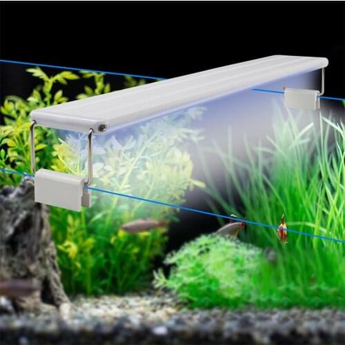 Aquarium LED Light Plants Growing Lights Extendable Bracket Fish Tank Lights Small Clip Lighting Decoration Lamp
