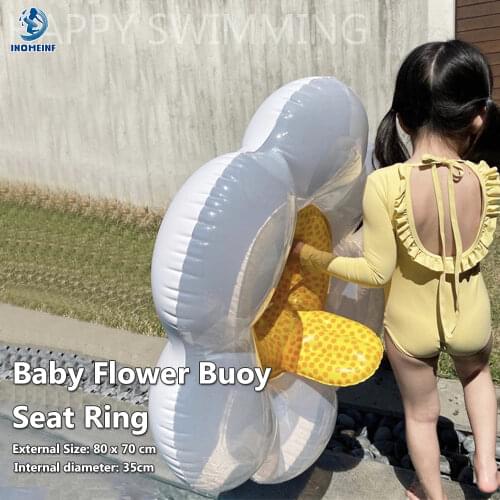 Flower Buoy for Baby 0-4 Years Inflatable Swimming Seat Float Swim Pool Accessories Dropshipping