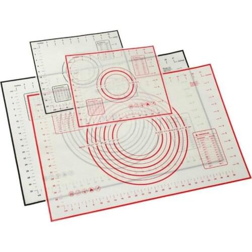 1Pcs Pastry Board with Scale Silicone Non-Stick Mat Kneading Dough Sheet Rolling Dough Pasta Pad Kitchen Baking Tools
