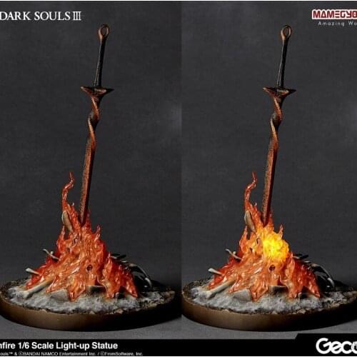 Gecco DARK SOULS III Bonfire Light-up Statue 1/6 Scale PVC Action Figure Toy Dark Souls Game Figures Collectible Model Doll Gift