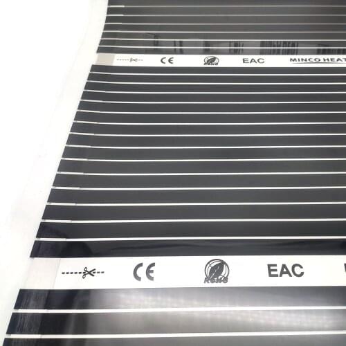 Infrared Underfloor Warm Floor Infrared Carbon Heating Film Minco Heat 50 Degrees