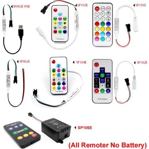 Sp106e Music Led Strip Controller 5v Ws2811 Ws2812b Controller Sp002e Sp101e Sp102e Sp103e Sp104e Pixel Led Rgb Controller