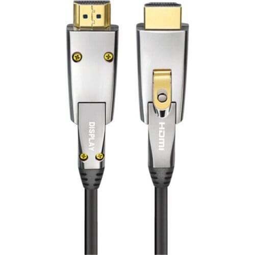 Micro HDMI-Compatible Optical Audio Cable HDMI 2.0 18Gbps Engineering Line 4K@60Hz 4:4:4 DVI Cord For PS4 Projector Compute 20m