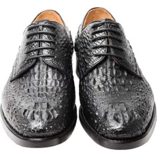 Xinepiju business new arrival men shoes black Casual men shoes tide pointed lace-up Men shoes crocodile Single shoes