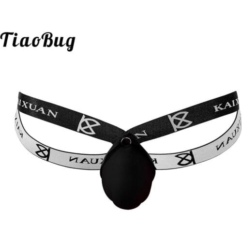 Men Underwear Elastic Low Rise U Shape Penis Sponge Pads Bulge Pouch Open Butt Jockstrap Male G-strings Thongs Sexy Panties