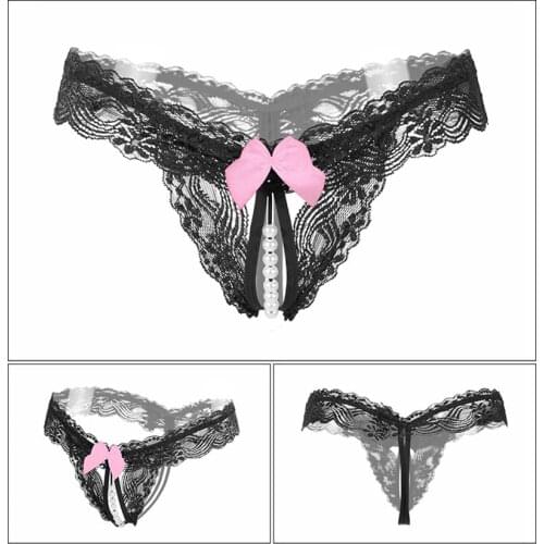 Wholesale Sexy Open Crotch Panties Plus Size Red Underpants Ladies Sex Underwear Women Lingerie Femme Knickers Visible Hot Eroti