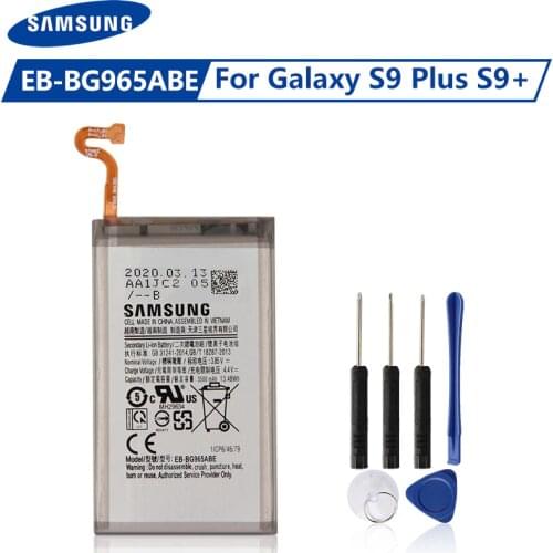 Original Samsung Battery EB-BG965ABE For Samsung GALAXY S9 Plus S9Plus G9650 S9+ G965F EB-BG965ABE 3500mAh Phone Battery