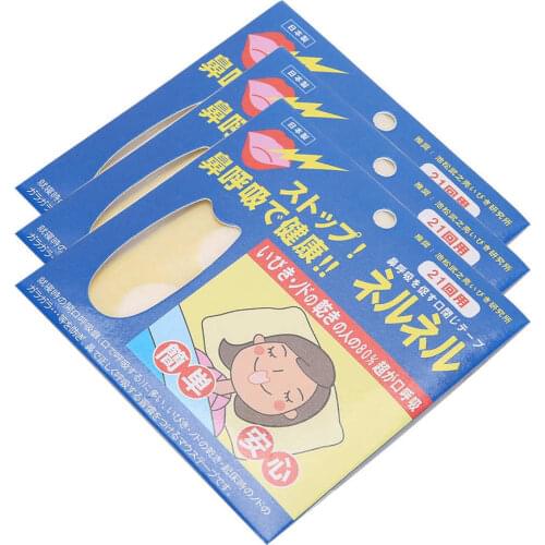 63 Stickers Anti Snoring Patch Health-Care Sleeping Nasal Strips Better Breath Snoring Aid Device Improve open mouth breathing