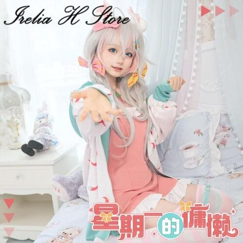 Pre-sale Irelia H Store vtuber Kagura Nana Cosplay Costume Lazy Homewear for Ladies Monday Can daily dress