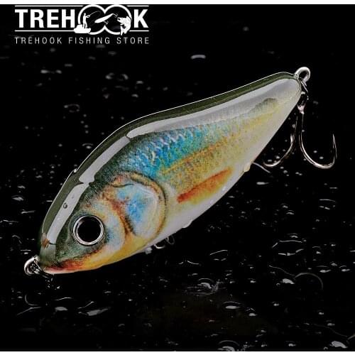 TREHOOK 10cm 49g Big Jerkbait Fishing Lure Sinking Crank Wobblers For Pike Crankbaits Fishing Lure Hard Artificial Baits Jerk