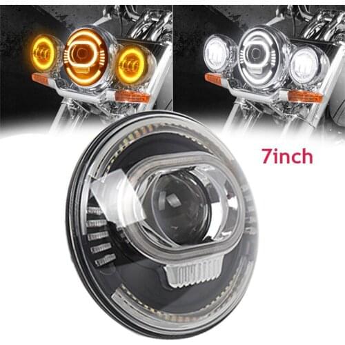 Universal /7 inch 50W Motorcycle Led Headlights Projector For Harley Touring FLD Softail Heritage Street Glide Road King