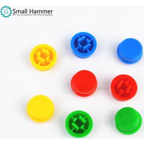 10pcs Round square head switch button cap Adapted to 12*12*7.3