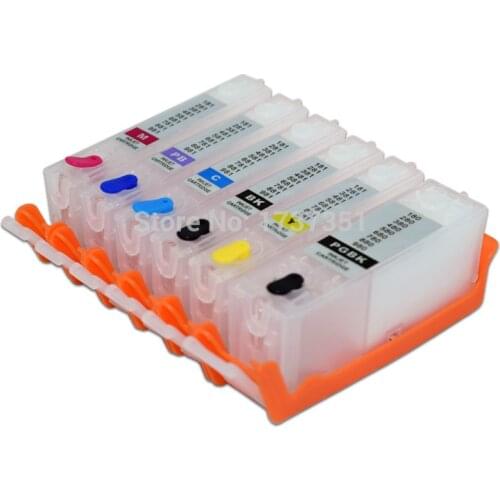 6 color PGI-680 CLI-681 Refillable Ink Cartridge with Chip for Canon PIXMA TS8160 TS9160 PGI 680XL 680XXL