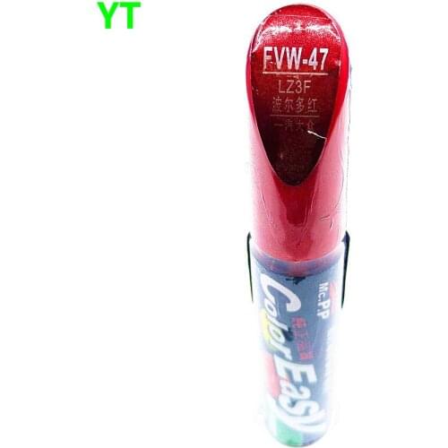 Car scratch repair pen, auto painting pen red color for volkswagen polo golf 6,7 touran passat tiguan CC ,car painting pen
