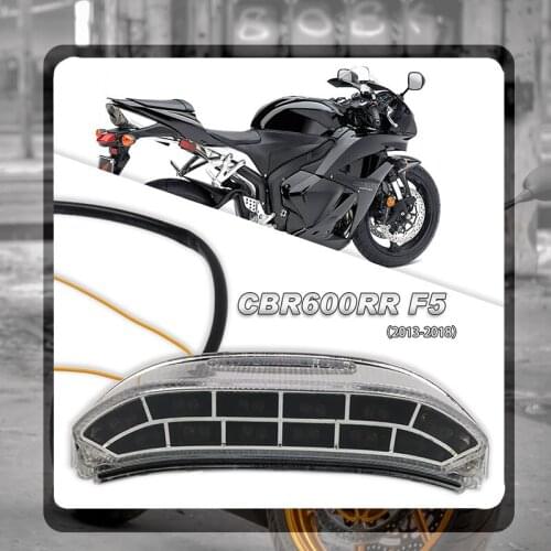 For HONDA CBR600RR F5 CBR600 RR CBR 600 RR 2013-2018 2017 Motorcycle Rear Tail Light Brake Turn Signals Integrated LED Light