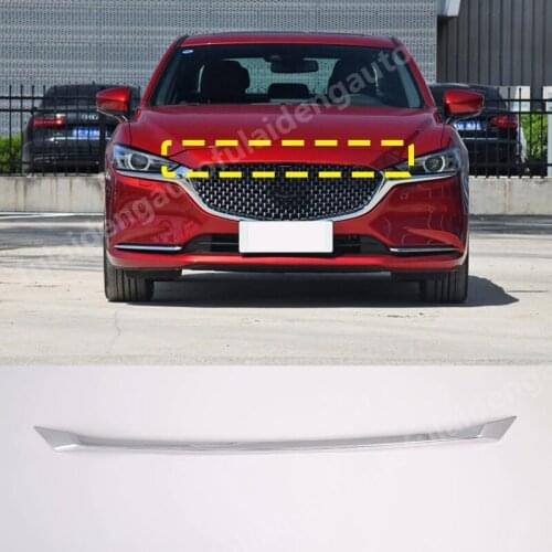 For Mazda 6 Atenza 2019-2021 New ABS Chrome Front Grill Grille Engine Hood Cover Trim Car Styling