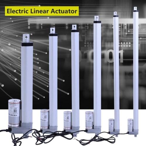 Electric Linear Actuator Metal Stroke Linear DC Motor Controller 12V 1500N Lift Table Tools 200/350/400mm