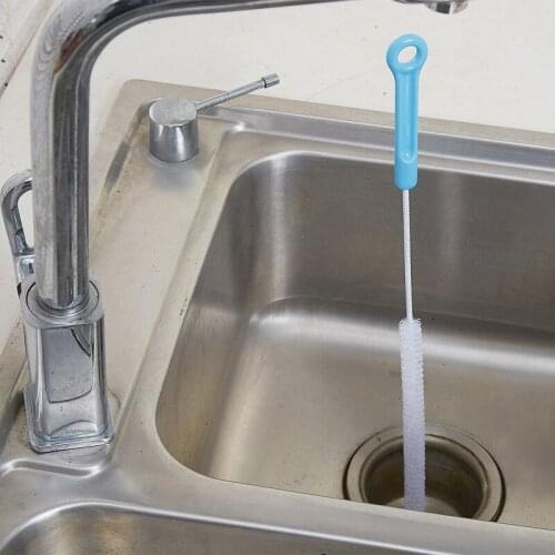 1pcs Sewer Cleaning Brush Freely Bendable Pool Sink Hair Cleaning Stick Toilet Dredge Pipe Snake Brush Tools Bathroom Accessorie