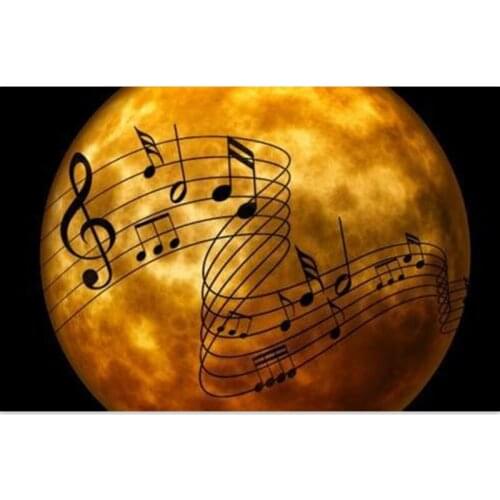 Oil picture beads DIY Diamond Painting Universal Language Needlework Home Decorative Full Square Diamond Embroidery music