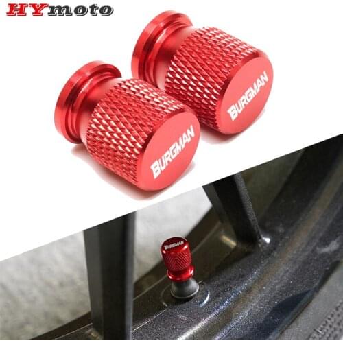 Tire Valve Cap For SUZUKI BURGMAN 650 125 200 250 400 AN650 AN400 AN125 Motorcycle CNC Accessorie Wheel Stem Airtight Cover