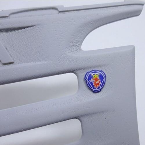 Rc Truck Crystal Logo For 1/14 Rc Tamiya Scania Truck R620 R730 56323 Tractor Grille Body