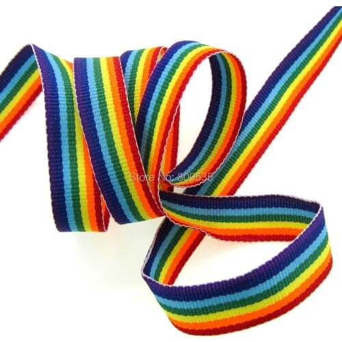 10Yard 5/8" Multicolor Stripe Ribbon Handmade Sewing Supplies Gift Packing DIY Garment Accessories 1.5cm Ribbons