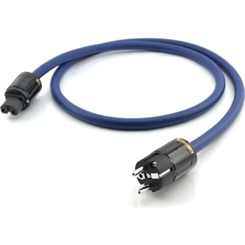 Furukawa OCC Copper EU Power Supply Cable Connection Rhodium Plated P-004E/C-004 Connector Plug