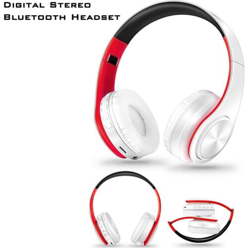 Headphones Bluetooth Wireless Earphones with MIC Digital Stereo Headset Card MP3 player FM Radio Music Buletooth Earbuds for all