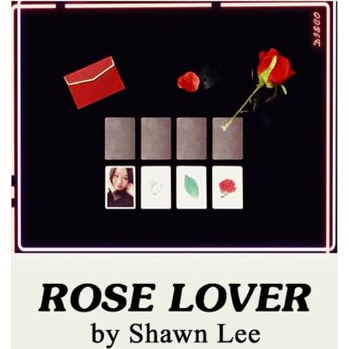 Rose Lover By Shawn Lee Magic Tricks Rose To Card Close Up Street StageFlower Magic Props Magician Gimmick Illusions