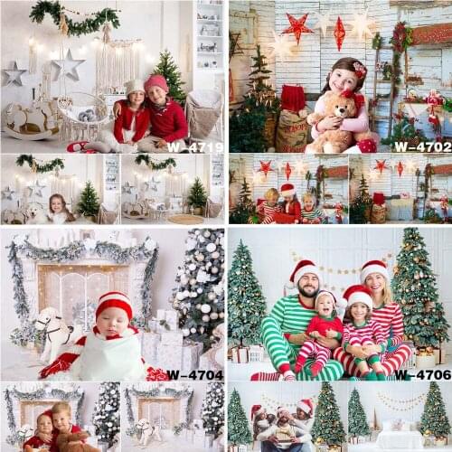 Christmas Photography Backdrop Home Indoor Scenery Background Children Kids New Year Portraits Props Xmas Photoshoots Wallpaper