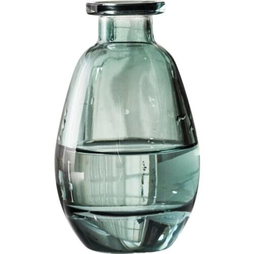 Nordic Creative Mini Glass Vase Crafts Desktop Transparent Flower Bottle Hydroponic Container Home Decoration